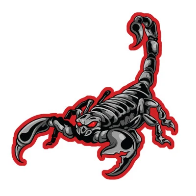 SCORPION NOIR SIGNE ASTROLOGIE  ZODIAQUE AUTOCOLLANT STICKER SD115