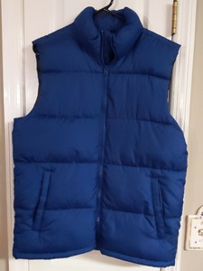 navy blue winter vest