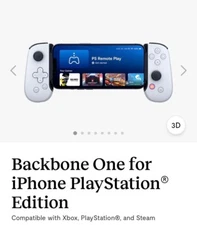 White Backbone One Mobile Gaming Controller for Iphone [Playstation Edition]