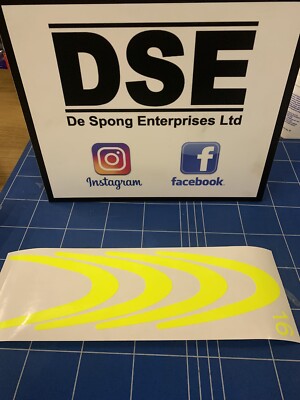 Team Dynamics Pro Race 1.2 16'' Florescent 3m Valve Marking Sticker Race Sticker