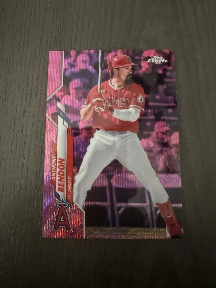 2020 Topps Chrome Target Update Pink Wave Refractor Parallel #U-1 ANTHONY RENDON - Image 2 of 3