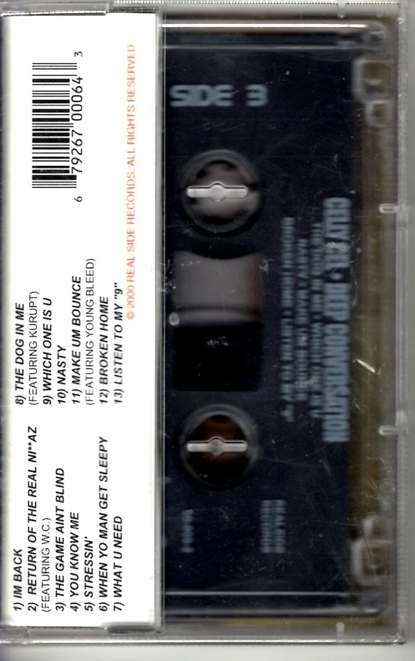NEW Celly Cel Deep Conversation 2000 Cassette Tape Album Hiphop Rap WC Kurupt - Image 2 of 2