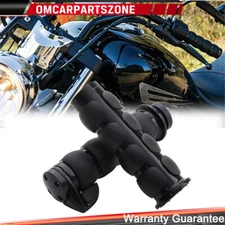 Motorcycle 1'' Handle Bar Hand Grip For Harley Road King Softail Electra Glide