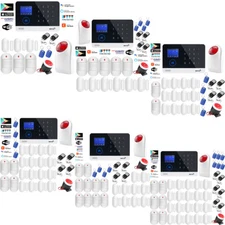 O07 Tuya WiFi APP GSM Wireless Home Security Alarm Burglar System+Strobe Light