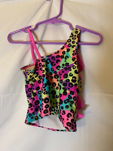 neon leopard print swimsuit