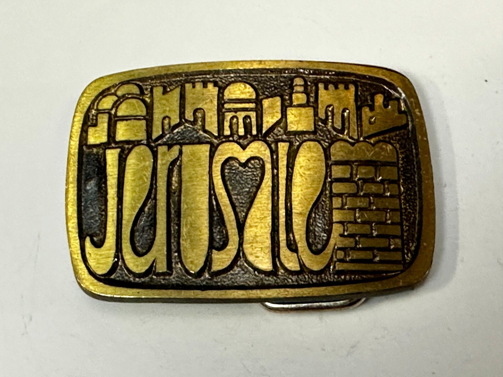 Jerusalem Vintage 1970's Solid Brass Handmade Bel… - image 13