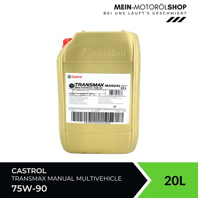 Castrol Transmax Manual Multivehicle 75W-90 Getriebeöl MB 235.72 GL-4 20 Liter