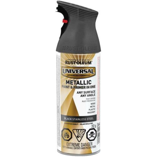Universal Metallic Spray Paint and Primer - Black Stainless Steel, 312 g - Picture 1 of 1