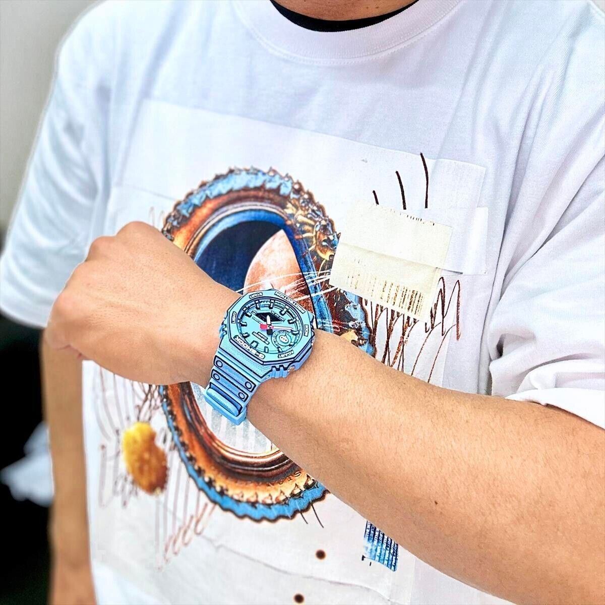 Casio GA-2100 G-SHOCK MANGA THEME GA-2100MNG-2AJR Blue 2024 Casio GA-2100 G-SHOCK MANGA THEME GA-2100MNG-2AJR Blue 2024