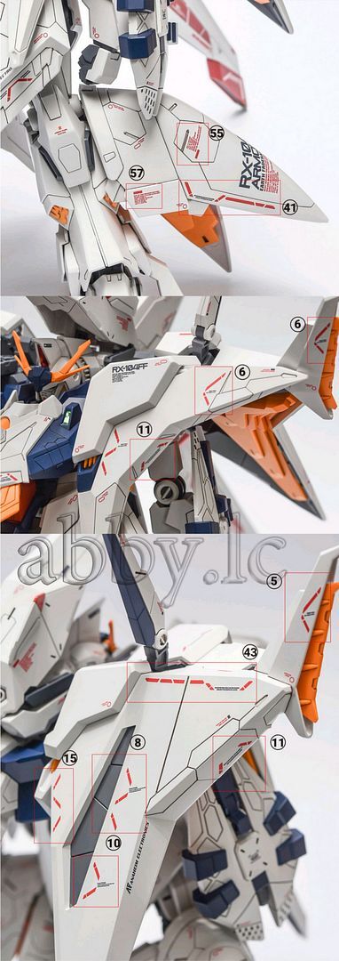 yuyuページ for HG 1/144 RX-104FF Penelope WaterSlide UV Light-Reactive