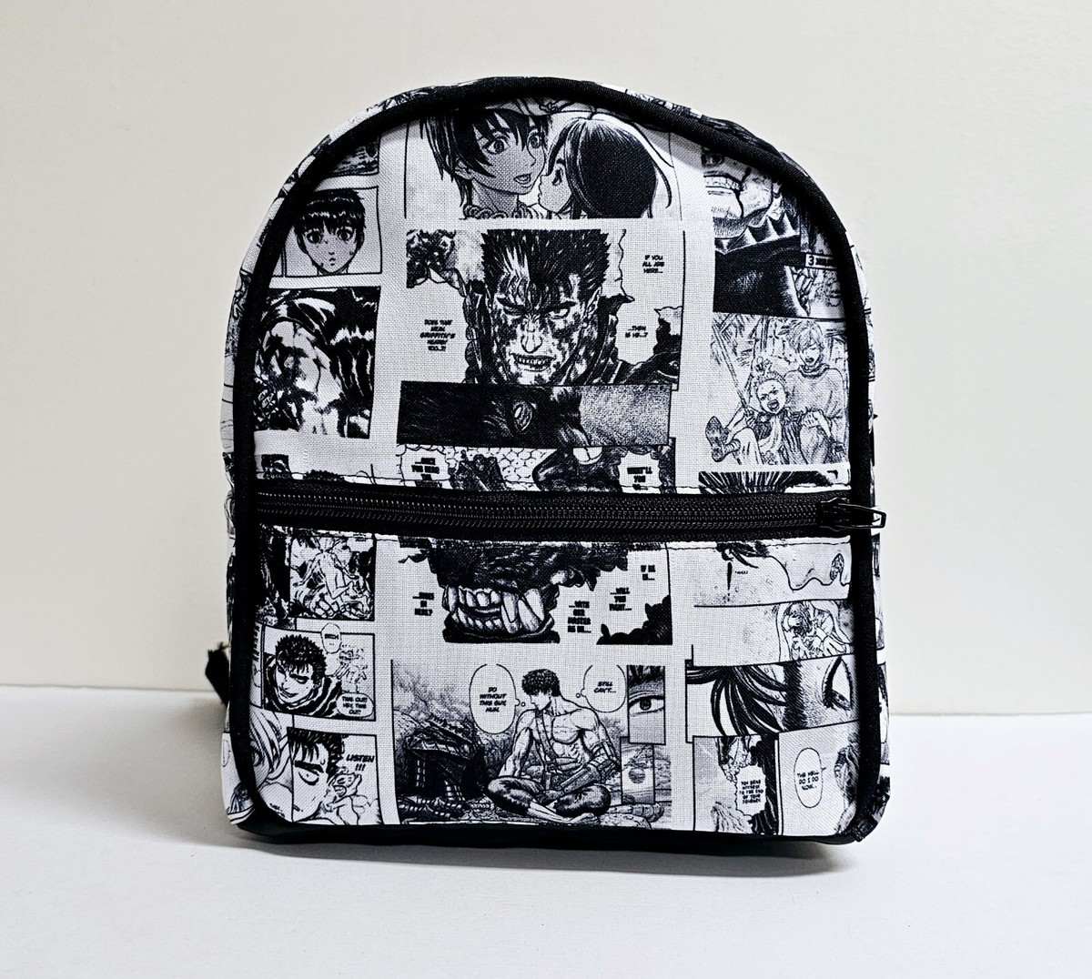 BERSERK ANIME BLACK AND WHITE MANGA MINI BACKPACK | eBay display picture 1