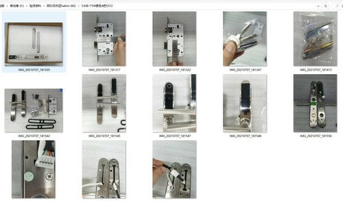 Serrure Poignee connectée inox Smart lock pin Biométrique S30B tuya wifi nfc bnb - Imagen 5 de 12