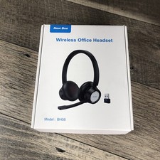 New bee Wireless Headset with Microphone Noise Cancelling 20 Hours. BH58