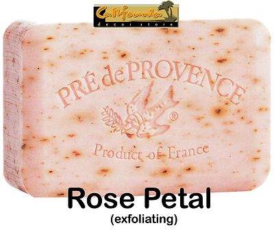 Pre de Provence ROSE PETAL 150 Gram French Soap Bath Bar Shea Butter Natural
