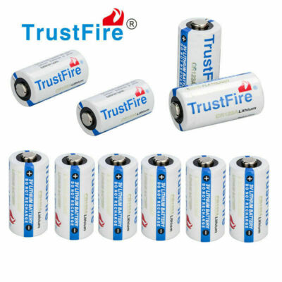 Trustfire Lithium Battery CR123A 123A 1400mAh 85177 3V Cell Batteries EXP 2034