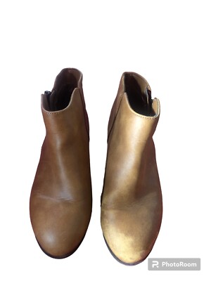 Cat Jack Jani Cognac Brown Fashion Ankle Boots Side Zipper - Main Image