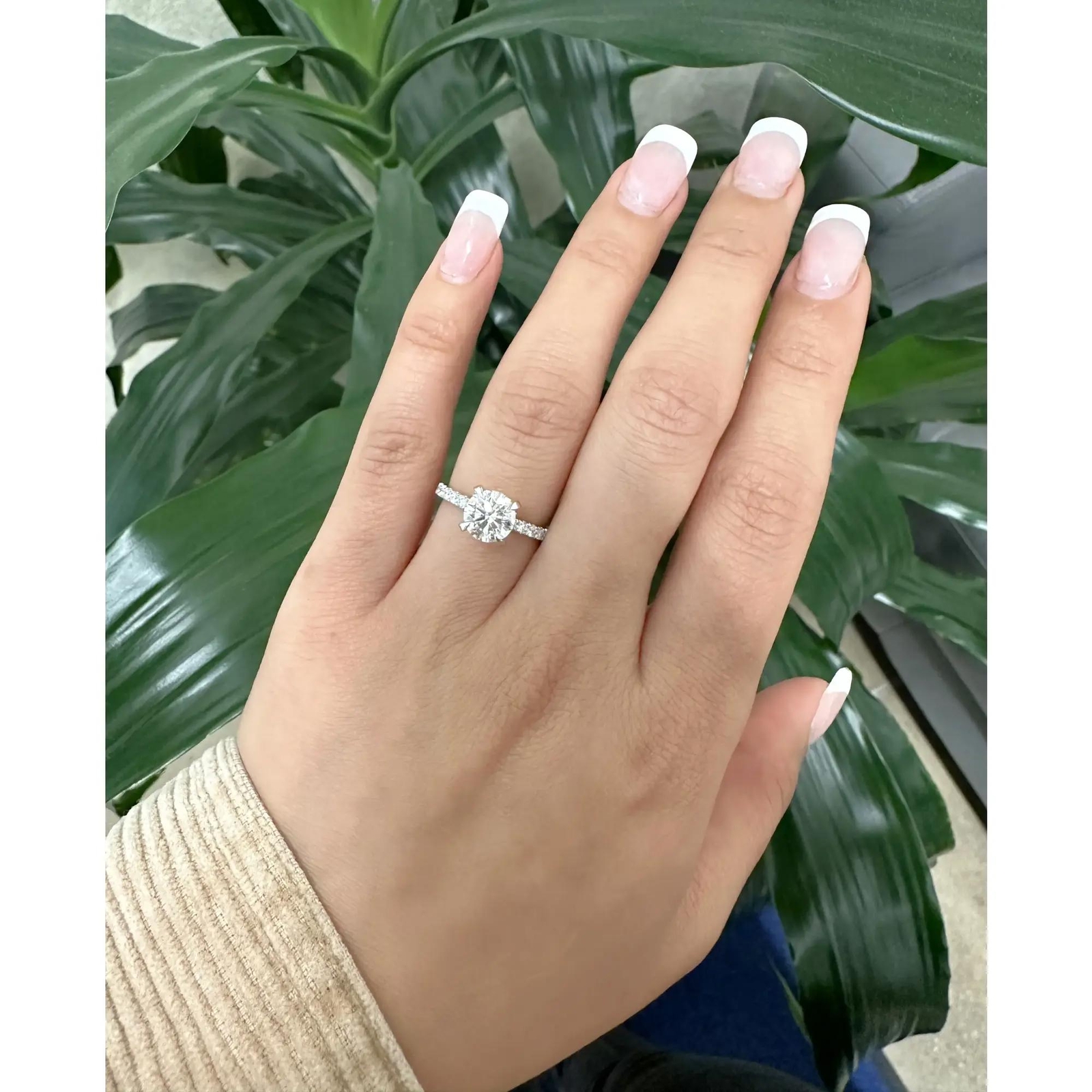 5th image of Rachel Koen 043093 Engagement Ring with Diamonds, New condition