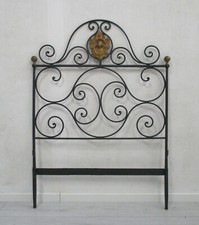 ✅ MERAVIGLIOSA ANTICA SPALLIERA LETTO EPOCA 800 IN FERRO BATTUTO ANTIQUE - 4254