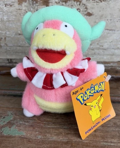Tomy Fuzzy Pokemon Slowking Plush Toy Vintage 2001 With Tags 6” Tall