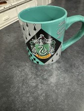 Silver Buffalo Harry Potter Hogwarts Slytherin House Crest Ceramic Mug, 14 Ou...