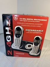 GE 2.4 GHz Digital Multihandset Phones Answering System Model 21028GE3