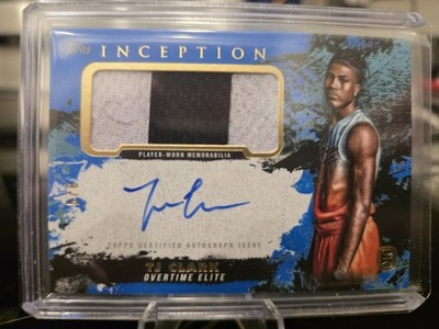 Topps 2021-22 Inception OTE Basketball TJ Clark Auto Patch IAPC-TC2  Blue 5/6