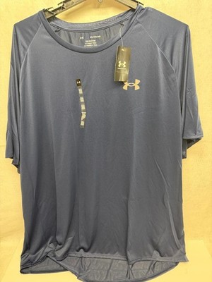 Under Armour Tech 2.0 Tee Shirt  Mens 5XL Navy Athletic Work Out Short Sleeve
