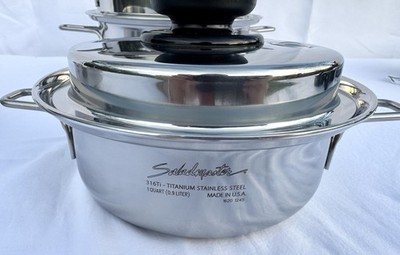 Saladmaster 316Ti Waterless Cookware Personal Set Stainless Steel