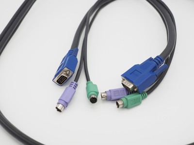 KVM Anschlusskabel Kabel PS/2 x 2 VGA / Stecker 1,80cm