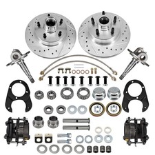 For 1937-1948 Ford Spindle Disc Brake Kit 5 On 4-34 Metric Wspindle 9100217 For 1937-1948 Ford Spindle Disc Brake Kit 5 On 4-34 Metric Wspindle 9100217