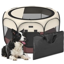 Portable Pet Puppy Dog Cat Playpen, 8-Panel Indoor/Outdoor Puppy Pen with Sha...