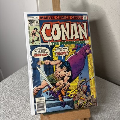 Conan Barbarian #76 1977 Marvel Comics VF- Comic Book Newsstand B&B + COMB SHIP