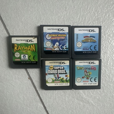 Nintendo DS Super Mario Bros, Yoshis Island DS, Sonic Rush Mario & Sonic Winter