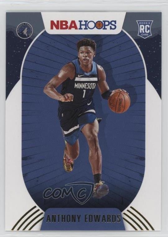 2020-21 Panini NBA Hoops Winter Anthony Edwards #216 Rookie RC 08o9