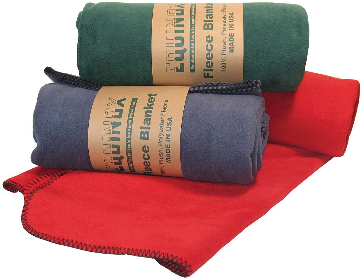 Equinox Traveler Fleece Blanket - Plush Mid-Weight Cozy Travel Companion with 10090₽