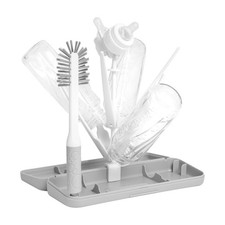 Ubbi On-The-Go Drying Rack and Brush Set, Includes Gray