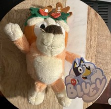 Dan Dee Reindeer Bingo Bluey Christmas Plush Backpack Clip 6" NEW WITH TAG