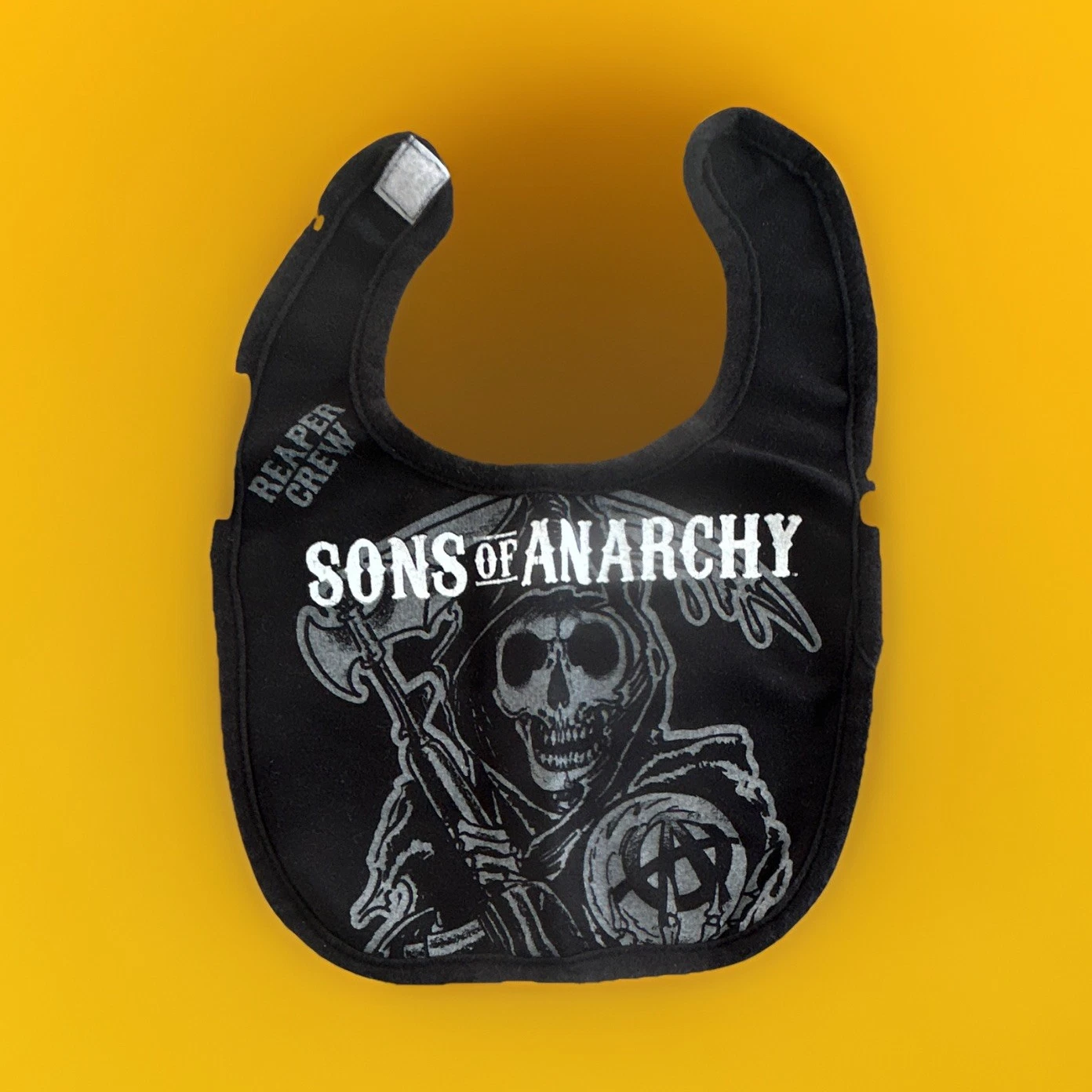 Calhoun Sons of Anarchy Black Baby Bib