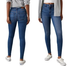 American Eagle Jeans High Rise Waisted Jegging Stretch Skinny 10 30/30 * 4 27/26