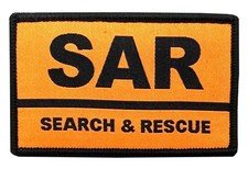Search and Rescue SAR Patch (Hook and Loop Backed) - Mountain Air Coast Support