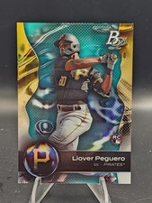 2023 Bowman Platinum - Liover Peguero #18 Aqua Ice Foil /250 (RC)