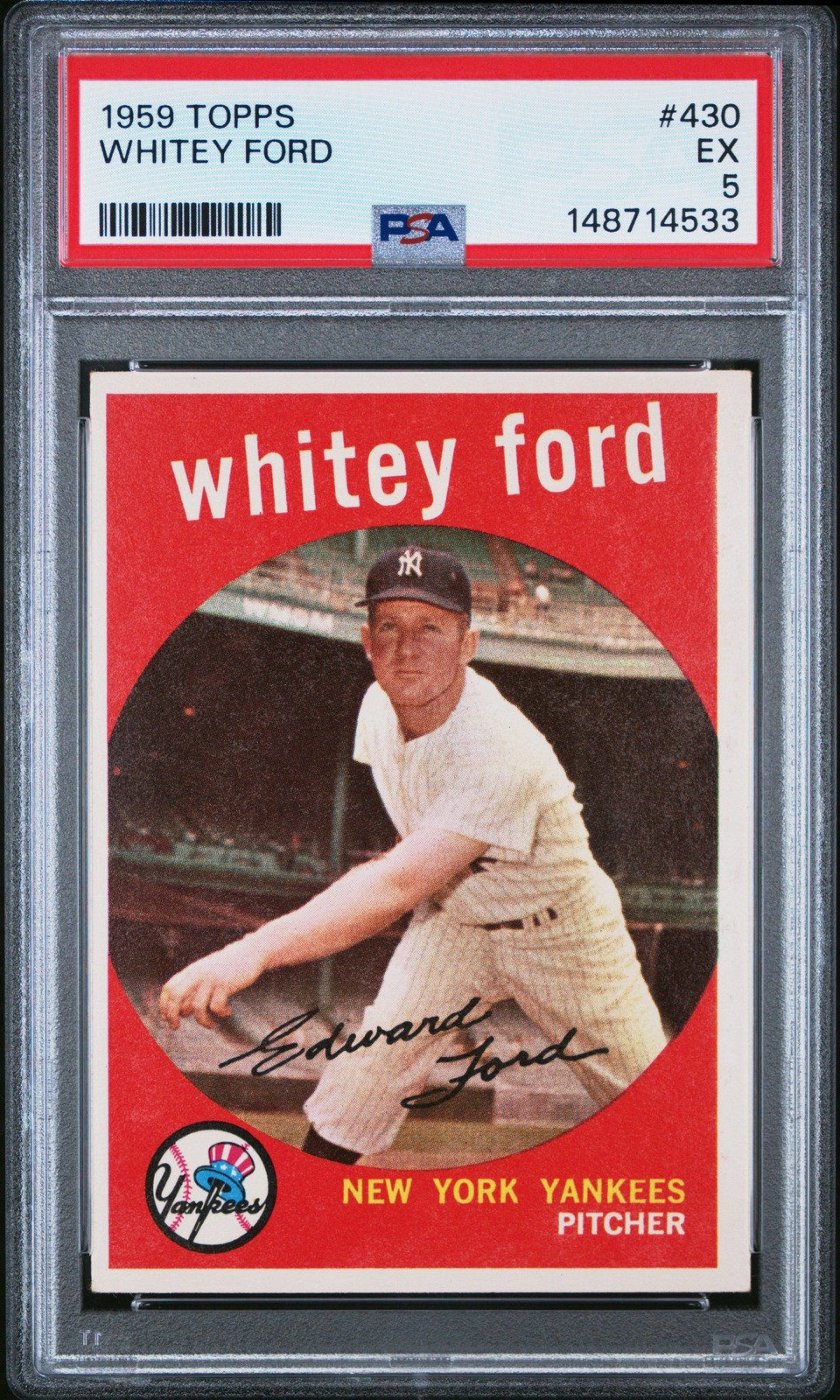 Whitey Ford 1959 Topps PSA 5 #430 New York Yankees
