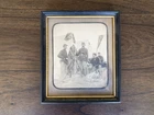 Civil War Union NY Infantry Camp Photo Lansdale Boardman Vintage Copy Framed