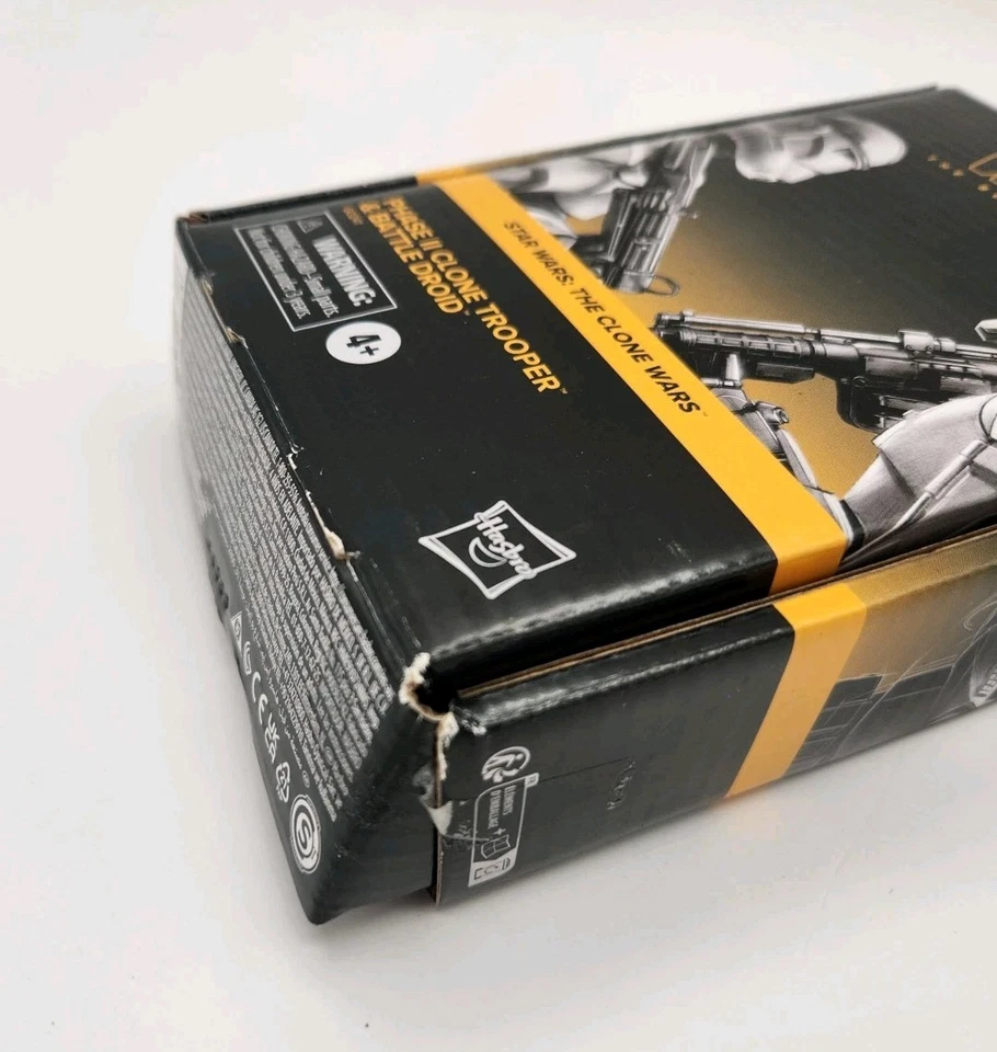 Figura de acción Black Series Phase II (2) Clone Trooper & Battle Droid paquete de 2 abiertos Foto 4 de 4