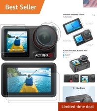 9H Tempered Glass Protector Set for DJI Osmo Action 5 Pro - Bubble-Free