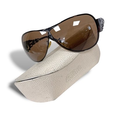 Org.  Jean Paul Gaultier Designer Sonnenbrille Schwarz Vintage Aviator Gebraucht