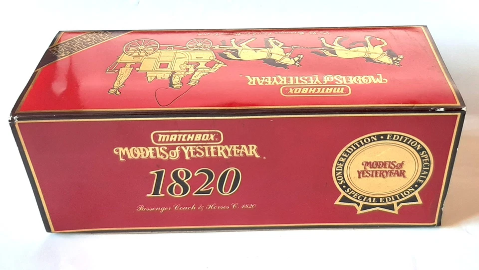 Matchbox 1:43 Models of Yesteryear YS-39 Passenger Coach and Horses C.1820 boxed - Immagine 2 di 4
