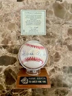 HANK AARON AUTOGRAPHED BASEBALL