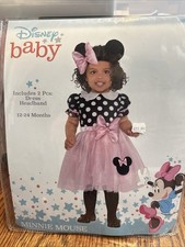 Disney Baby Minnie Mouse Costume Size 12-24 Months Brand New
