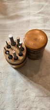 STARRETT S565 Drive Pin Punch Set of 8, W/Wood Holder, Made in USA
